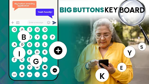 Big Buttons Typing Keyboard