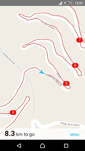 BikeGPX - Free cycle navigator screenshot 1