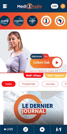 Medi1 radio screenshot 2