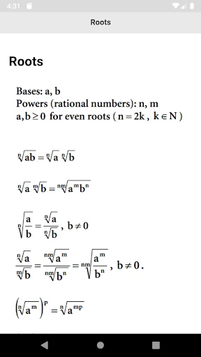 Math Formulas