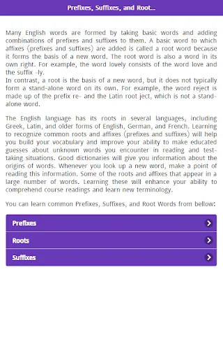 Prefixes Suffixes & Root Word