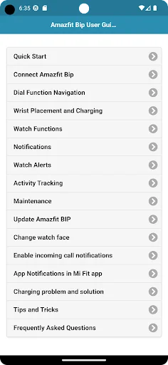 User guide for Bip Smart Watch