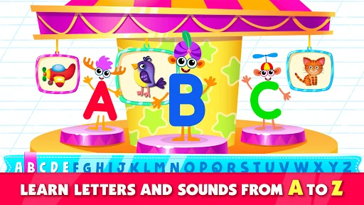 Bini ABC games for kids! screenshot 1