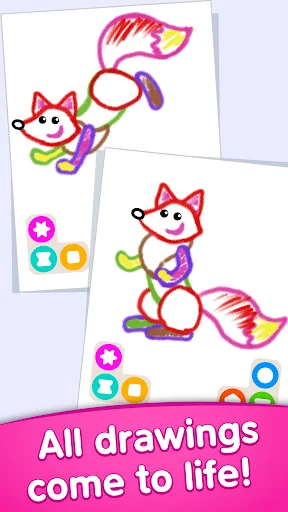 Bini Drawing games for kids screenshot 3