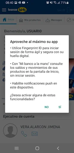 Banco BISA screenshot 4