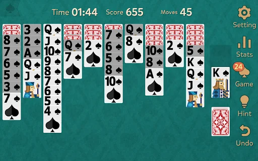 Spider Solitaire: Kingdom screenshot 3