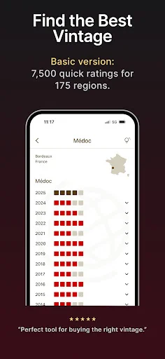 Wine Vintages: Expert Ratings screenshot 1