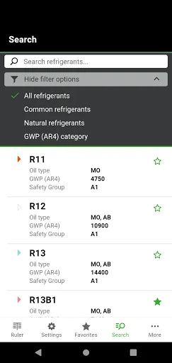 BITZER REFRIGERANT RULER screenshot 4