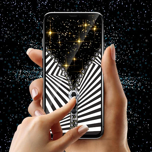 Black lock screen screenshot 2