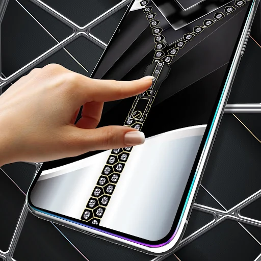 Black lock screen screenshot 4