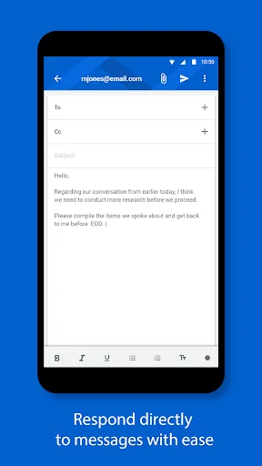 BlackBerry Hub+ Inbox screenshot 3