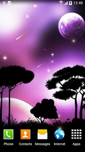Night Sky Live Wallpaper screenshot 2