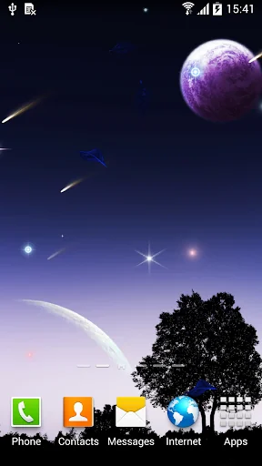 Night Sky Live Wallpaper screenshot 4