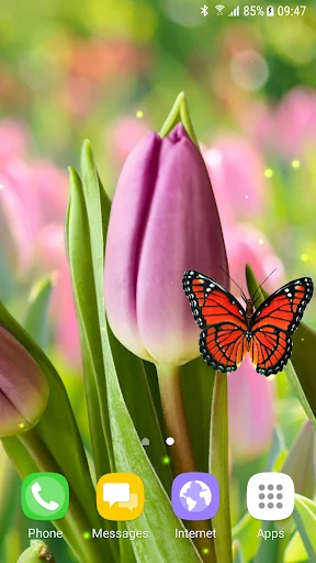 Flowers 3D Parallax Background