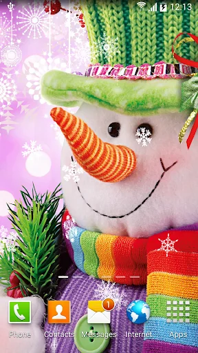 Snowman Live Wallpaper screenshot 1