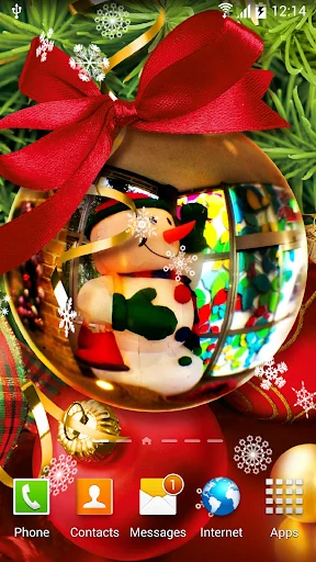 Snowman Live Wallpaper screenshot 2