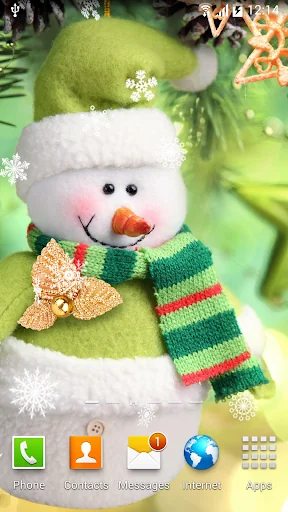 Snowman Live Wallpaper screenshot 3