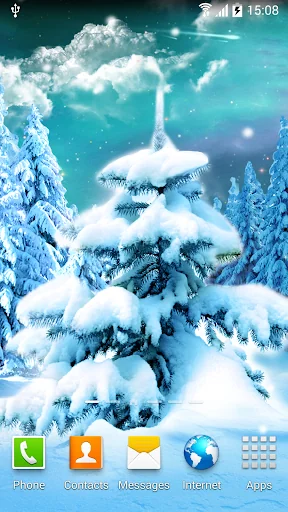Winter Forest Live Wallpaper screenshot 1