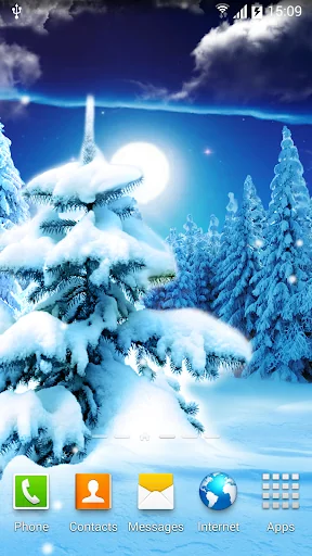 Winter Forest Live Wallpaper screenshot 2