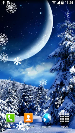 Winter Night Wallpaper screenshot 1