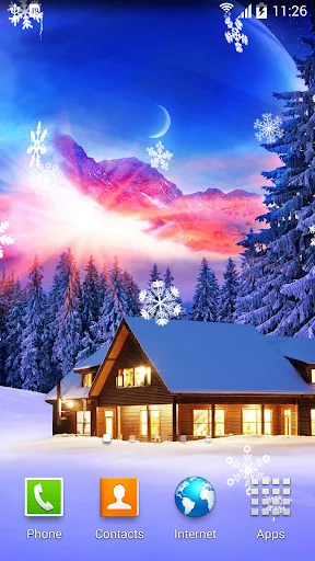Winter Night Wallpaper screenshot 4