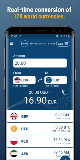 Offline Currency Converter screenshot 1