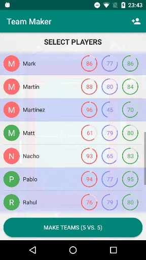 Team Maker: Balanced Teams Gen