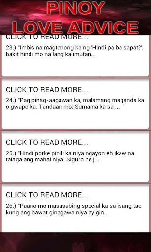 Pinoy Love Advice screenshot 1