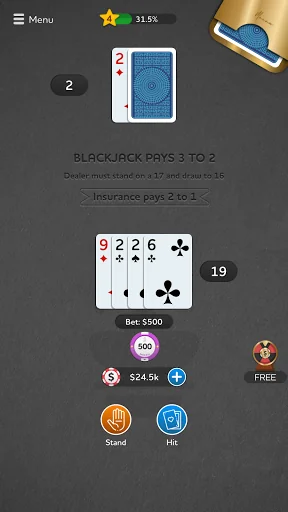 Blackjack - Casino Card Game screenshot 4