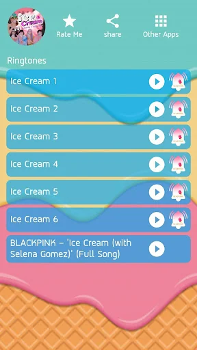 ICE CREAM - BLACKPINK Ringtone screenshot 2
