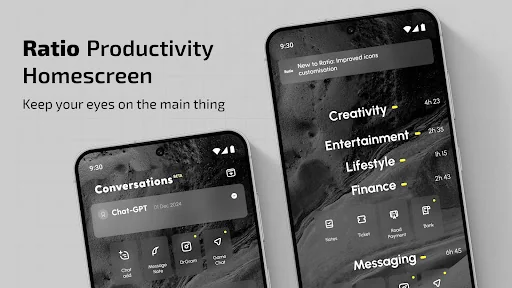 Ratio: Productivity Homescreen
