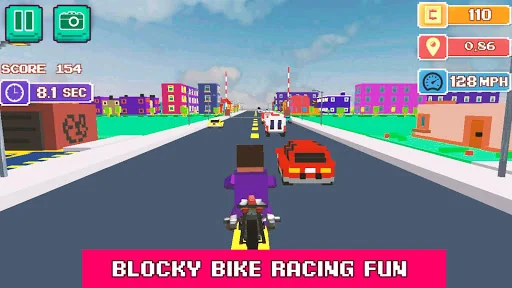 Blocky Moto Rider - Motorcycle