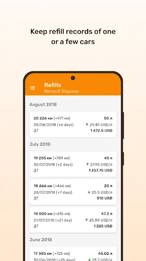Fuelmeter: Fuel consumption screenshot 4