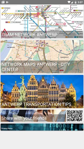 ANTWERPEN BELGIUM NETWORK MAP 