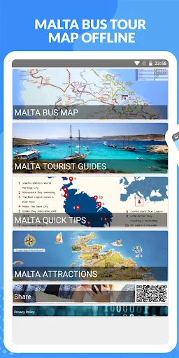 MALTA BUS TOUR MAP OFFLINE