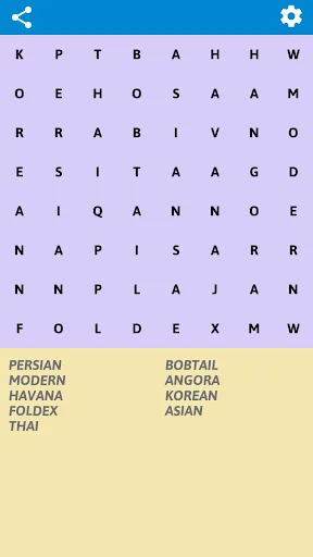 Cats Word Search