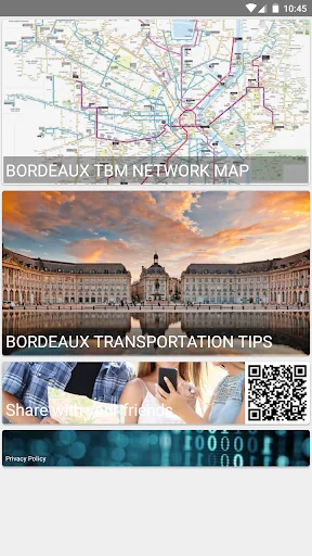 BORDEAUX METRO/TRAM/TBM MAP OF