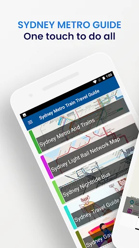 Sydney Metro Train Travel Map