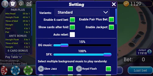 Three Card Poker Texas Holdem screenshot 4