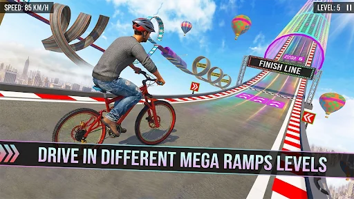 BMX Bicycle Stunt: Mega Ramp