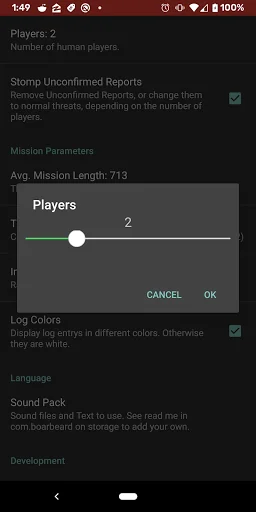 Space Alert Mission Generator screenshot 2