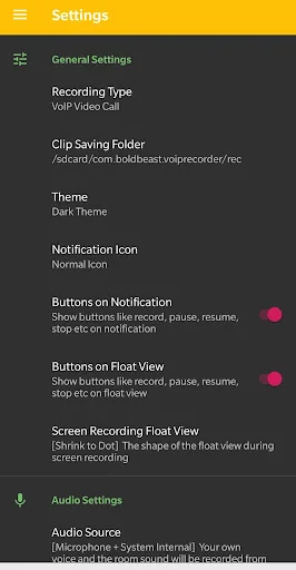VoIP Recorder & Screen Recorde screenshot 4