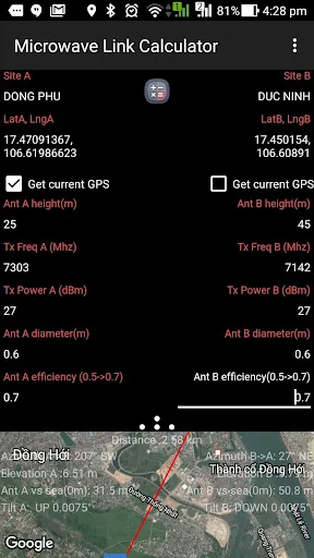Microwave Link Calculator screenshot 2