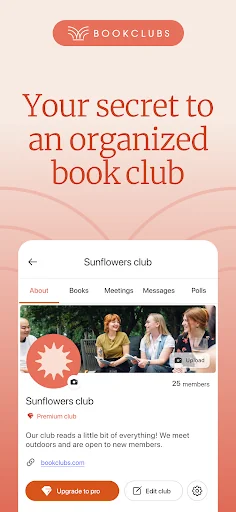 Bookclubs: Book Club Organizer screenshot 1