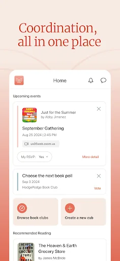 Bookclubs: Book Club Organizer screenshot 2