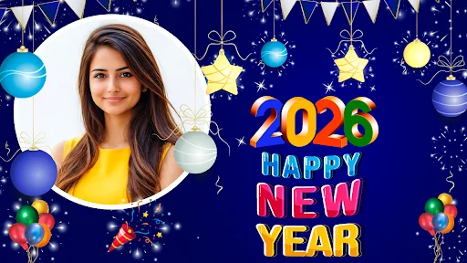 New Year photo frame 2026