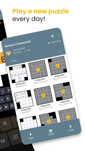 Serious Crosswords - daily screenshot 2