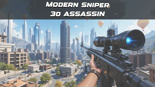 Modern Sniper 3d Assassin screenshot 1