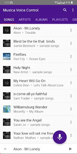 Musica Voice Control Player screenshot 1