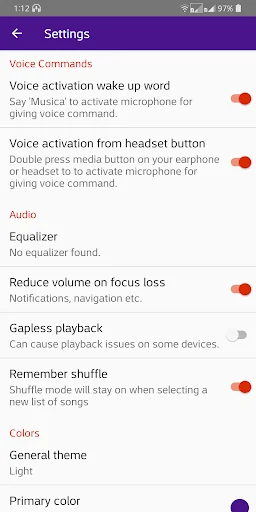 Musica Voice Control Player screenshot 4